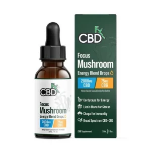 CBDfx Focus Mushroom + CBD Drops: CBG Energy Blend